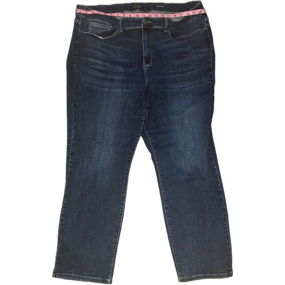 JUDY BLUE Straight Fit Jeans Women Plus 24w JB82146DK 42x29 - Picture 3 of 8